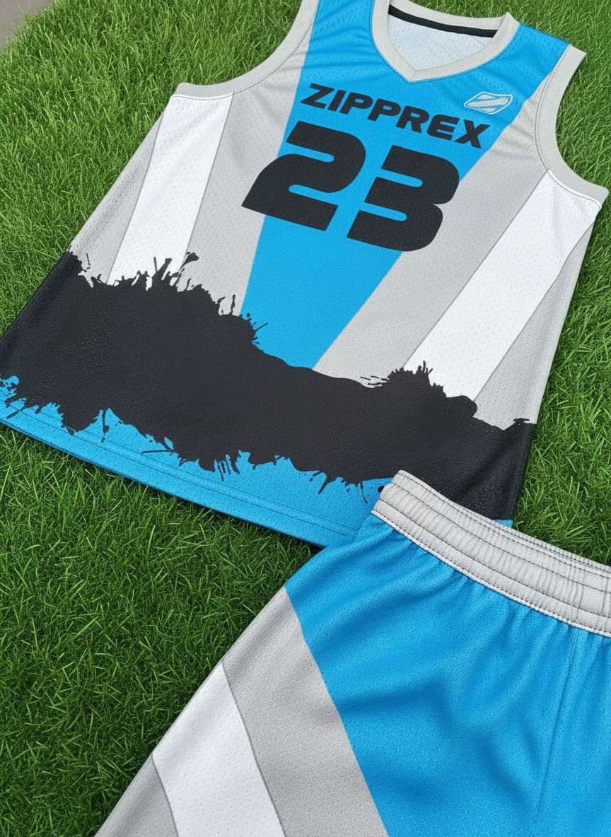 Custom Basketball Uniform Set – Lightweight Breathable Jersey & Shorts 3