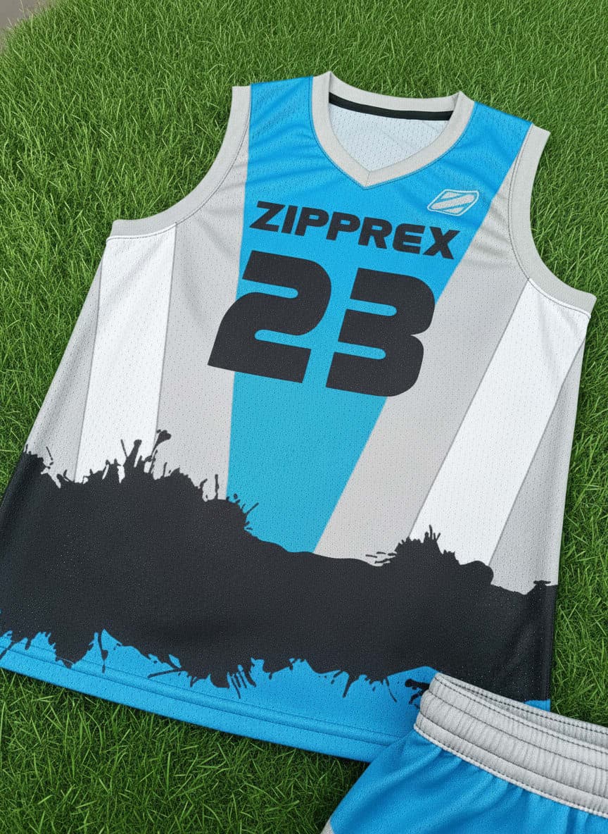 Custom Basketball Uniform Set – Lightweight Breathable Jersey & Shorts 4