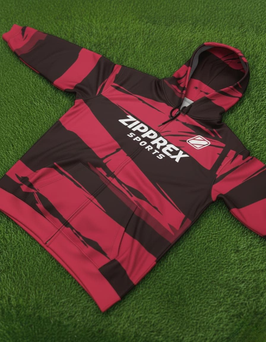 Custom Sublimated Zip Hoodie – Premium Performance Hoodie by Zipprex Sports 2