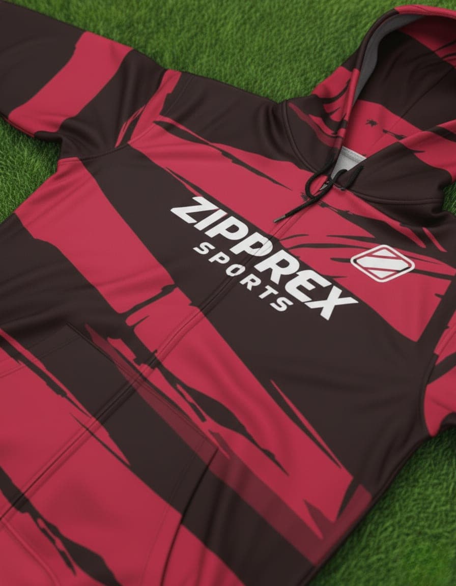 Custom Sublimated Zip Hoodie – Premium Performance Hoodie by Zipprex Sports 4