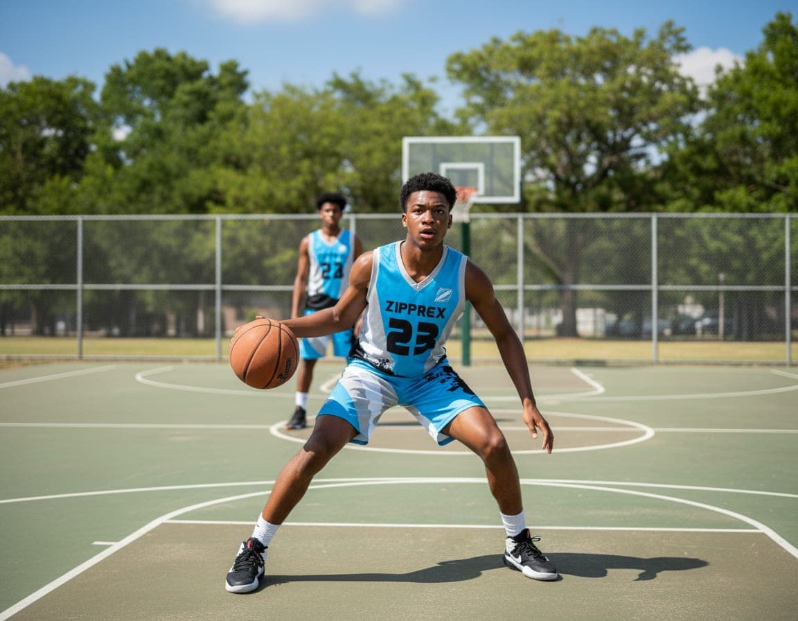 Custom Basketball Uniform Set – Lightweight Breathable Jersey & Shorts 3