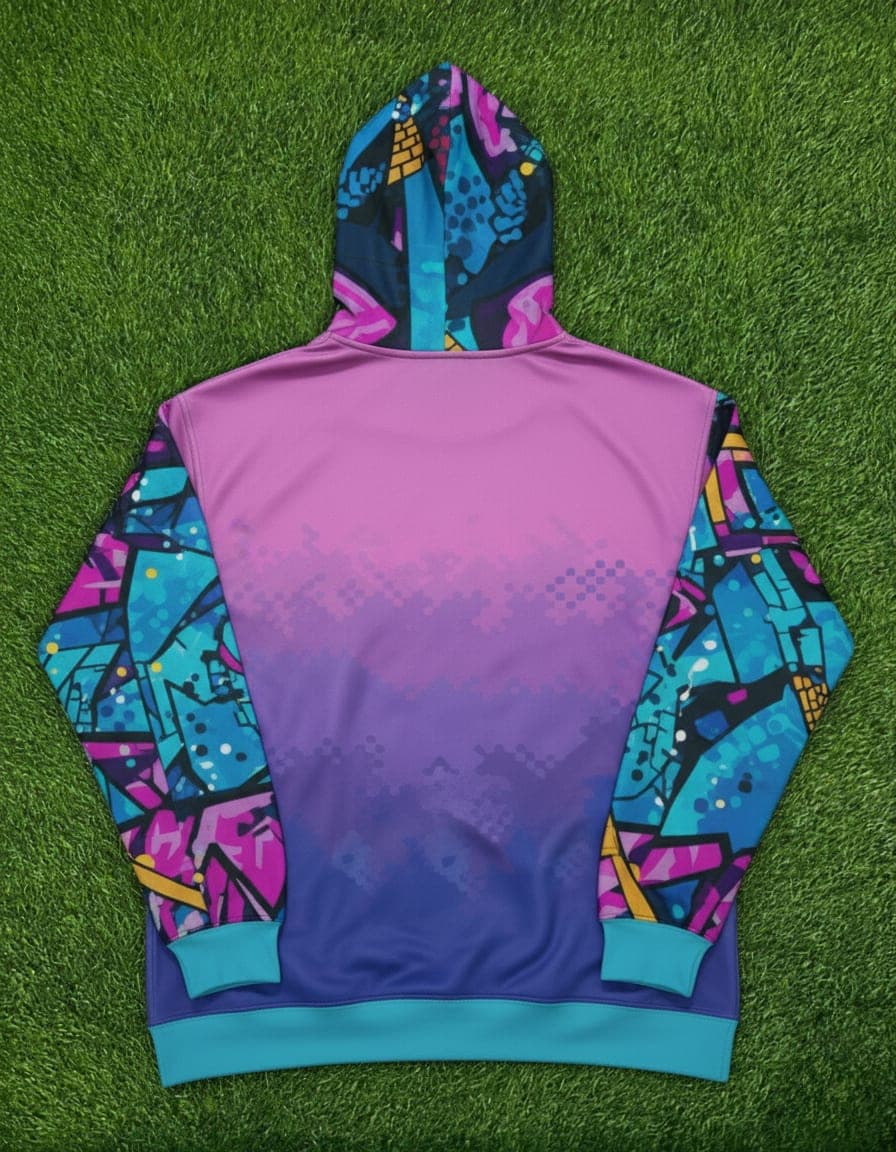 Custom Sublimated Zip Hoodie – Vibrant Performance Hoodie by Zipprex Sports 5