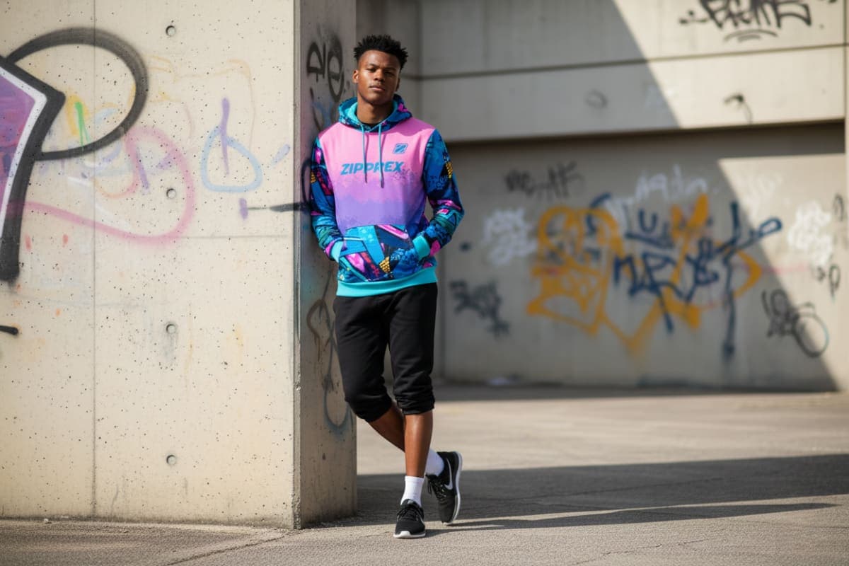 Custom Sublimated Zip Hoodie – Vibrant Performance Hoodie by Zipprex Sports 3