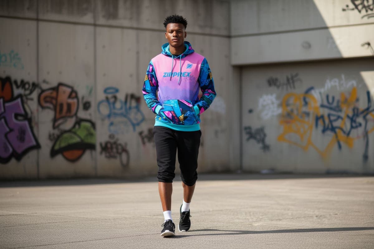 Custom Sublimated Zip Hoodie – Vibrant Performance Hoodie by Zipprex Sports 4